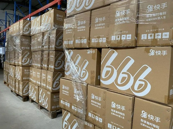快手愛心物資馳援河南，照片由快手提供面